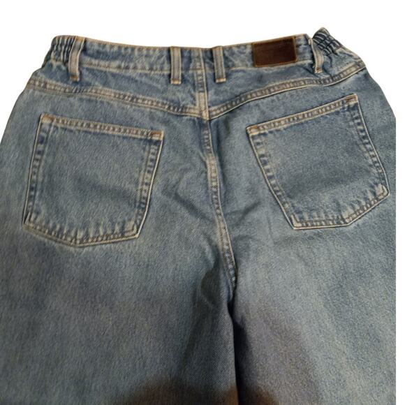 Vntg LL Bean 90s Comfort Waist Jeans 16P Petite HighRise Straight Leg Light Wash - Picture 4 of 12